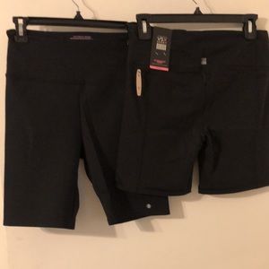 2 Pairs of VSECRET Med. Black KNOCKOUT SHORTS W/small pocket BNew w/Tags